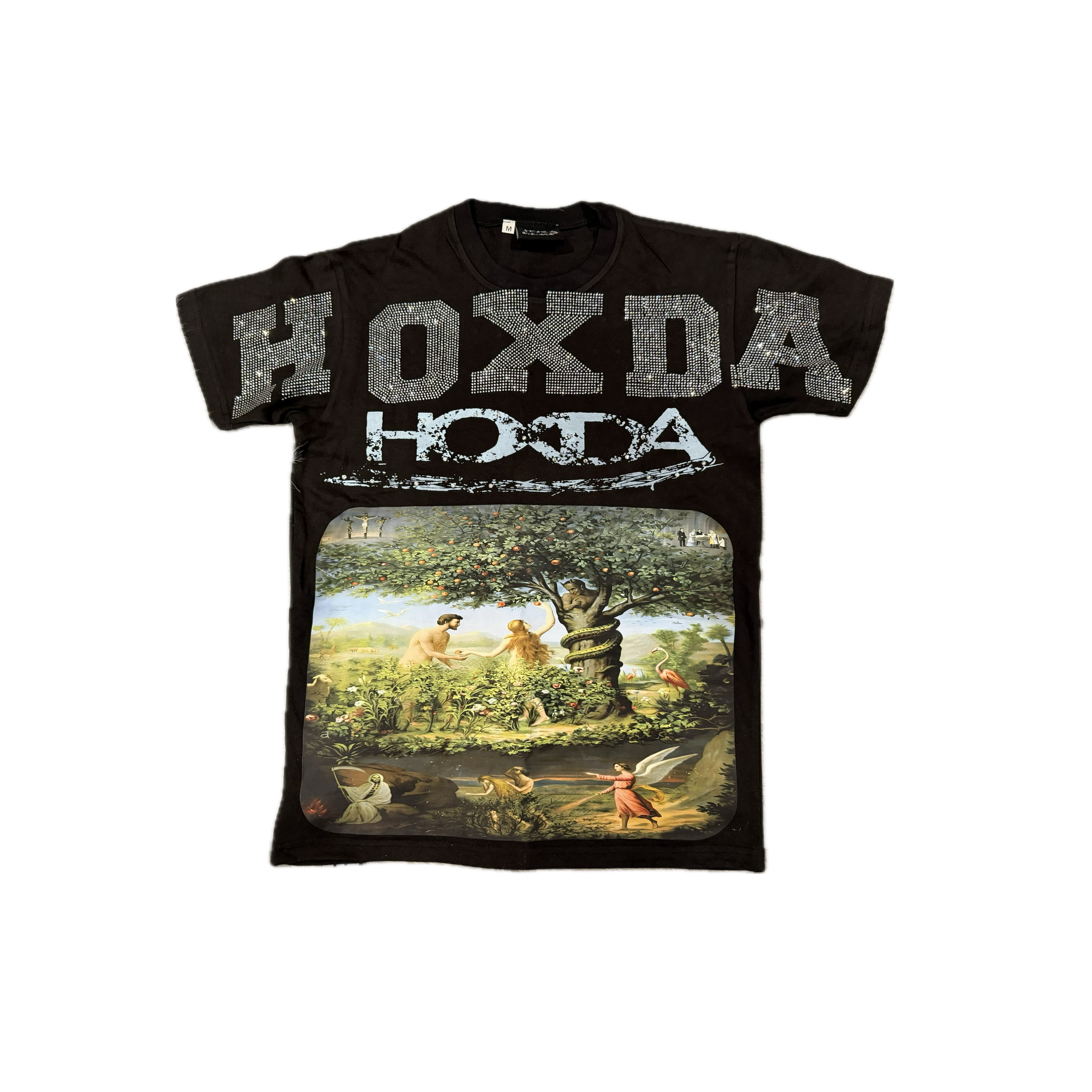Black & Blue Holy Damage Adam &
Eve Tee