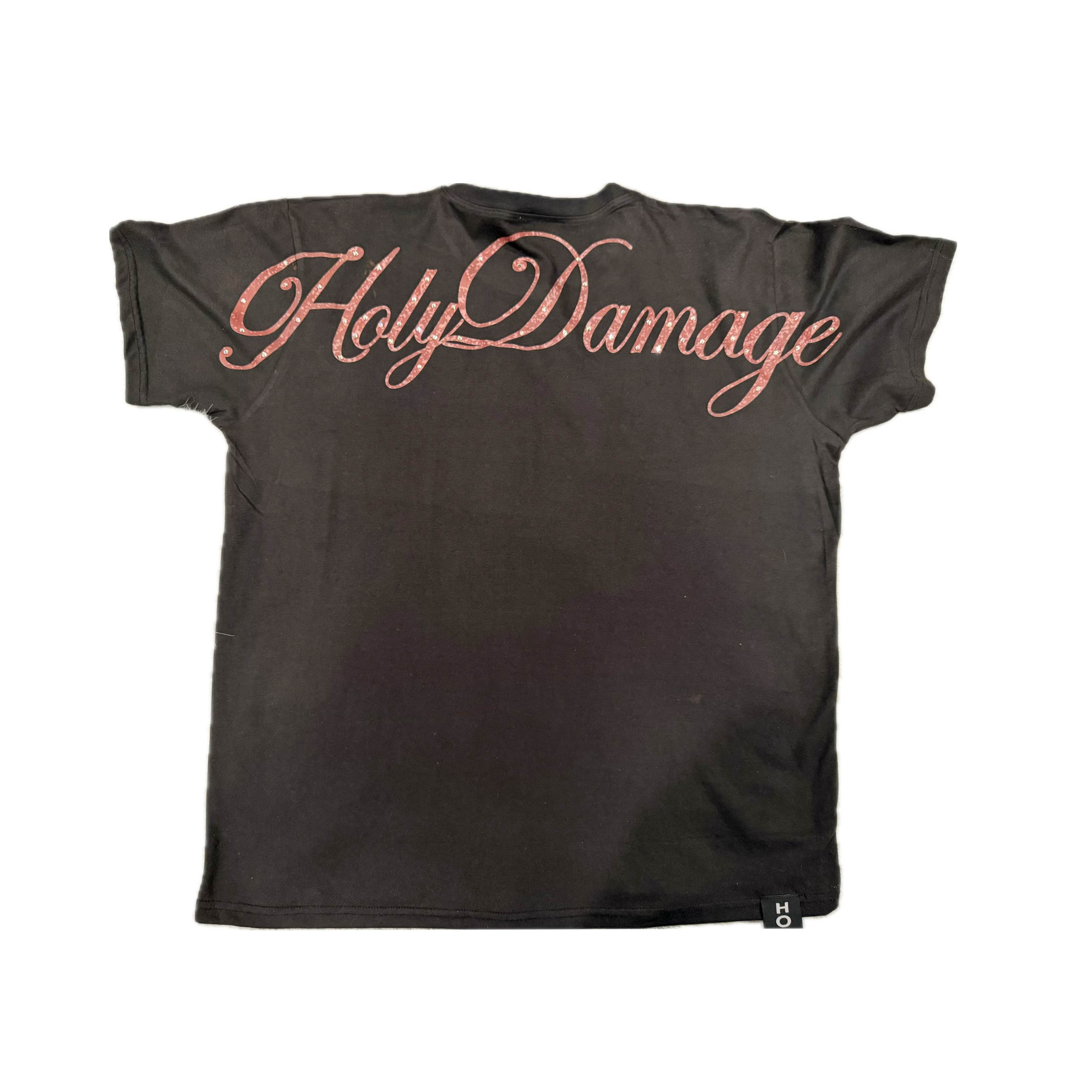 Black & Red Holy Damage Adam &
Eve Tee
